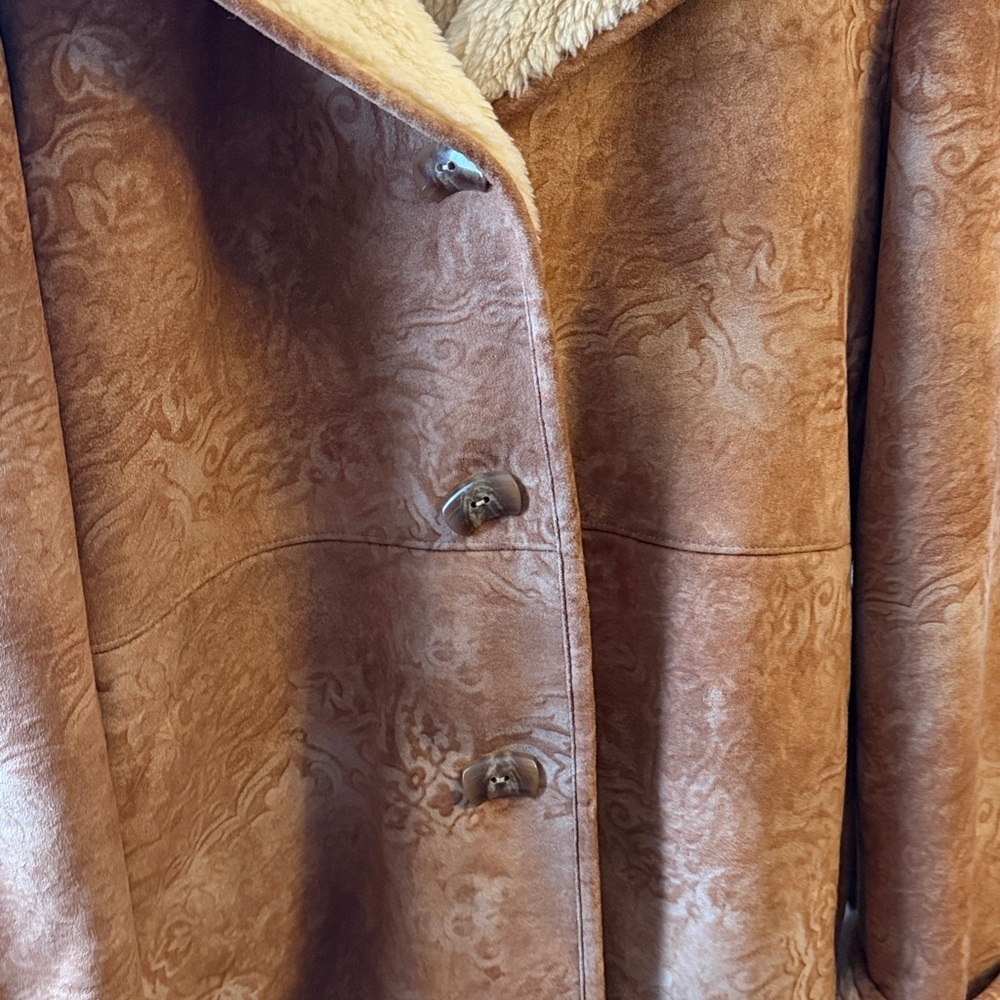 Bernardo Brown Shearling Coat - Picture 5 of 9